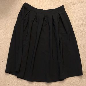 Society Plus Black Pleated Midi Skirt